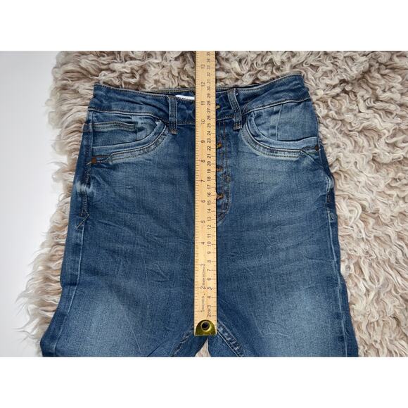 Zara women’s button zipper distressed skinny jeans - Picture 6 of 16